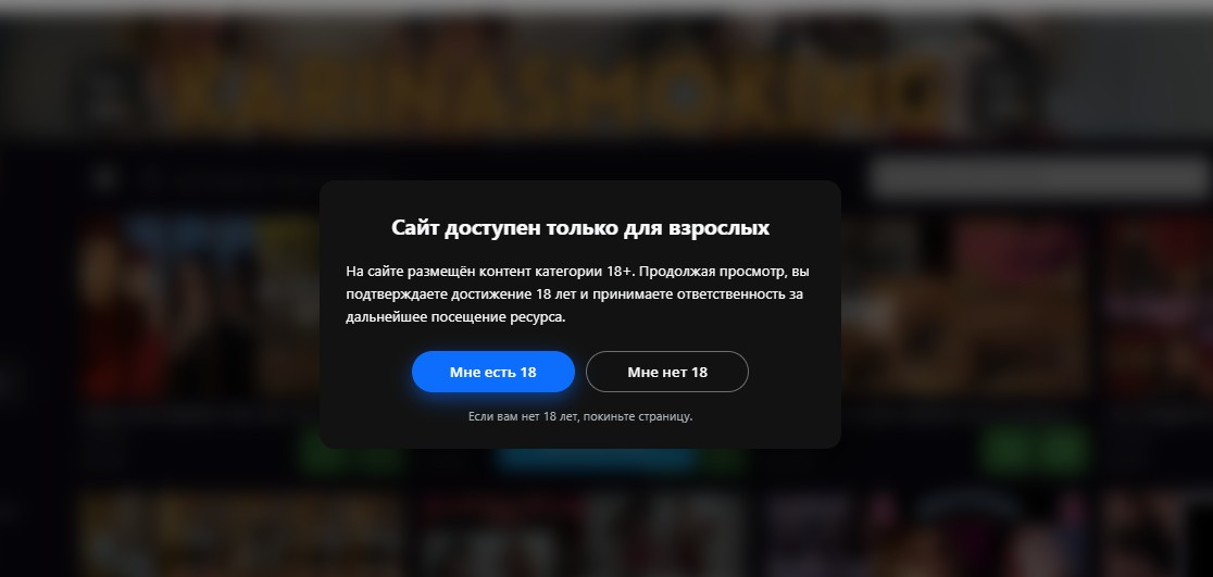 Возрастная заглушка 18+ для сайтов uCoz